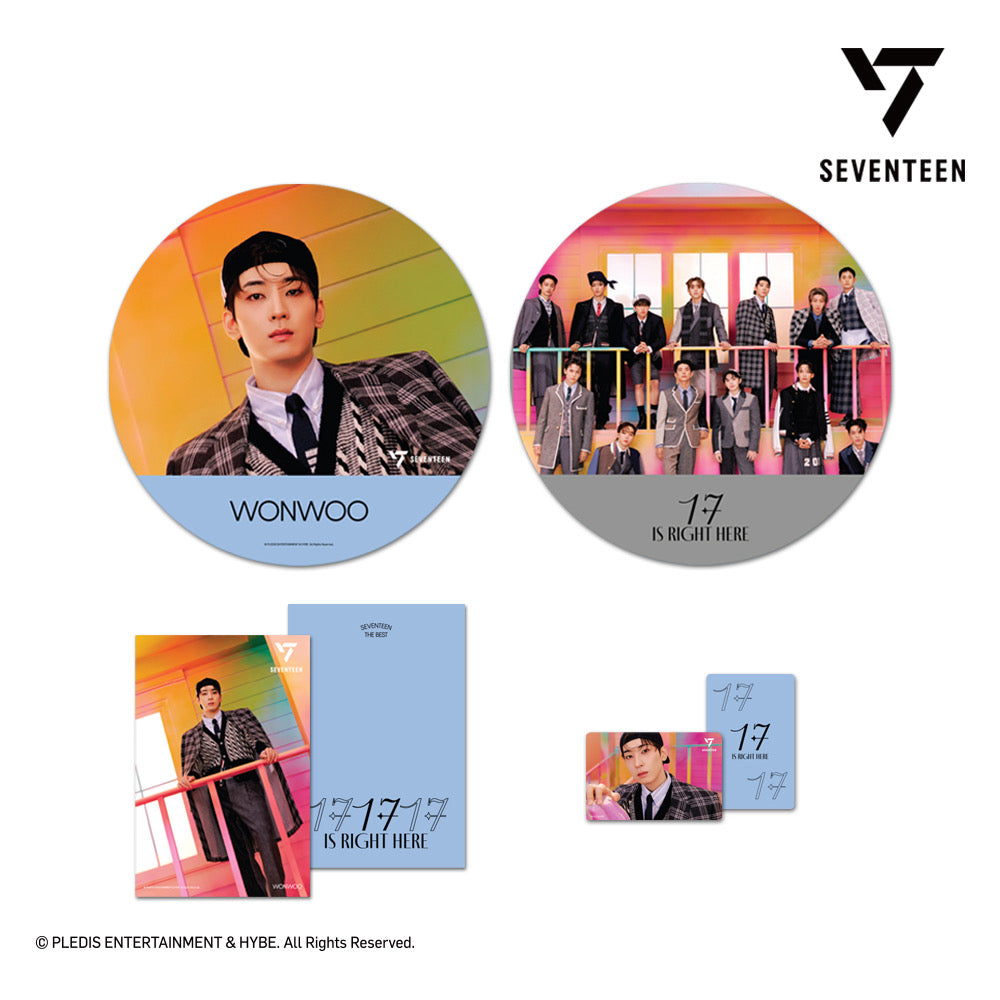 SEVENTEEN BEST ALBUM 17 IS RIGHT HERE POSTER & LENTICULAR （MINI POSTER & IMAGE PICKET PACKAGE）