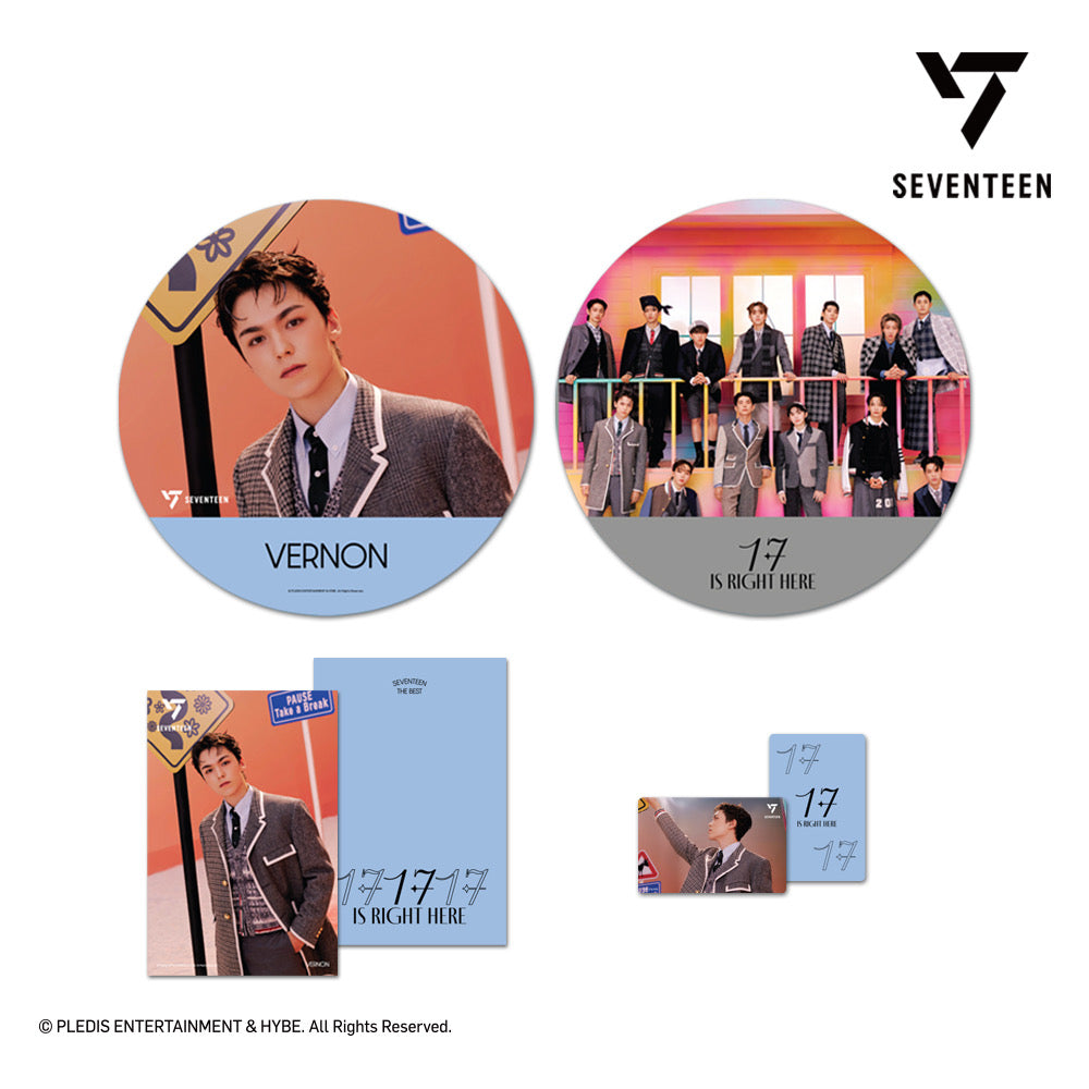 SEVENTEEN BEST ALBUM 17 IS RIGHT HERE POSTER & LENTICULAR （MINI POSTER & IMAGE PICKET PACKAGE）